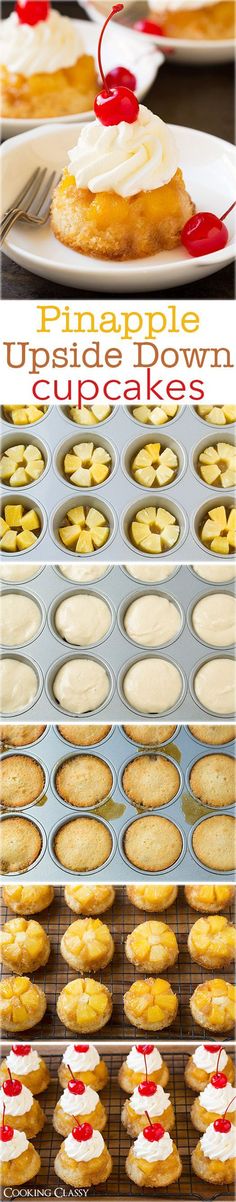 an image of pineapple upside down cupcakes