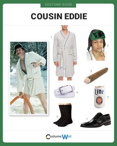 the costume guide for men is shown