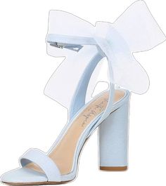 Spring Gala White Heels, White Heels For Spring Gala, Light Blue Party Sandals For Spring, Light Blue Sandals For Spring Party, Light Blue Heels For Spring Evening, Feminine Spring Sandals For Prom, Elegant Fabric Heels For Formal Occasions, Blue Sandals For Spring Party, Light Blue Heels For Evening Spring Events