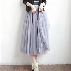 Grey Skirt Black Swan Kostüm, Long Mesh Skirt, Maxi Pleated Skirt, Long Tutu Skirt, Adult Tulle Skirt, Grey Tulle Skirt, Womens Tulle Skirt, Beautiful Ball Gowns, Long Tutu