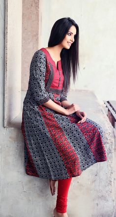 Ajrakh collection Kurti Fashion, Kurta Cotton, Stitching Dresses