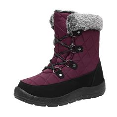 PRICES MAY VARY. ADORABLE & STYLISH DESIGN: A versatile seam-sealed waterproof snow boot featuring lovely plush faux-fur collar, not drop, provides style and protection. And stylish enough to be worn year-round perfect for your winter wardrobe. COMFORT AND WARMTH: Nice to wear and lightweight insulation for cold weather warmth, superior movement of moisture to wrap your feet in warmth like a toasty quilt, perfect for playing in the snowfield, wet surfaces. This shoe keeps your feet warm in the c Chef Shoes, Boot For Women, Mens Clogs, Waterproof Snow Boots, Cold Weather Boots, Thick Socks, Winter Snow Boots, Winter Boots Women, Faux Fur Collar