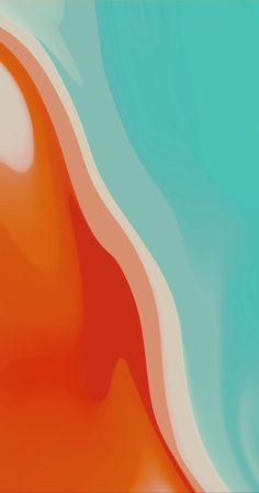 an orange and blue abstract background with some blurry lines