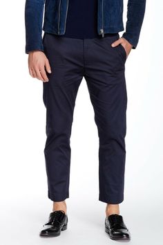 Spectacular Diesel Polluces Trousers ·       Brand: DIESEL ·       Flat Front ·       Color: Navy/Blue ·       Size: W26 L24 1/2/WAIST ACROSS 14" ·       Button Fly with Hook-Bar Closure ·       Five Pocket Construction ·       Double Belt Loops ·       Diesel Logo at the Back Right Pocket ·       Fiber Content: 97% Cotton, 3% Spandex ·       Waist Across: 14", Front Rise: 11", Back Rise: 13 1/2" Thigh: 9", Knee: approx. 8", Leg Opening: approx. 7" ·       Care: Machine Wash ·       Condition: B Diesel Logo, Double Belt, Diesel Jeans, Cropped Style, Mens Accessories, Navy Blue, Trousers, Mens Outfits, Brand New