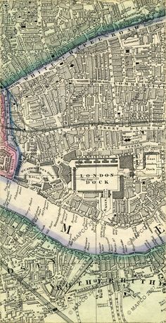 an old map of the city of london