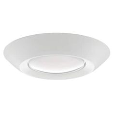 an image of a white ceiling light on a white background in the shape of a bowl