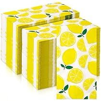 three boxes with lemons printed on them