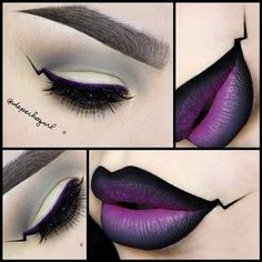 Gothic Hair, Melt Cosmetics, Gothic Makeup, Goth Makeup, Dark Makeup, Fantasy Makeup, Long Lashes, Costume Makeup, Love Makeup