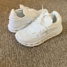 Open To Offers Very Comfortable Everyday Luxury Shoes. Never Even Tried On, Brand New Trendy Athletic Shoes, All White Tennis Shoes, Work Out Shoes For Women, Trending Shoes 2024, White On Clouds, On Cloud Shoes Outfit, Shoes On Cloud, On Cloud Running Shoes, Workout Vibes