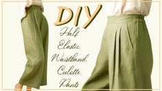 a woman's pants are shown with the words diy on top of it