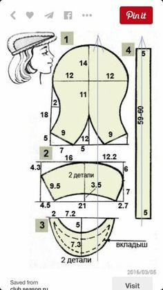 an image of a woman's head with measurements