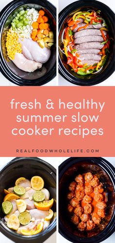 fresh and healthy summer slow cooker recipes