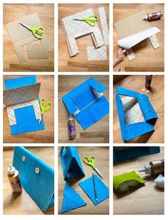 step by step instructions on how to make an origami house