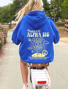 Alpha Sigma Alpha Sorority Hoodie, available in Green, Blue, or Red! The world could always use more Alpha Sigs! Model in photo is 115 lbs and 5' 5" and is wearing a 2XL for an oversized fit. This design is printed on a Gildan 18500 heavy blend hooded sweatshirt.♥ SIZING ♥Unisex Sizing-For a more feminine, fitted look we recommend getting your size.For a more oversized look, we recommend sizing up.♥ SHIP TIME ♥Items may take up to 7 business days to process before shipping. Shipping time is (on Tri Delta Shirts, Theta Merch, Sorority Hoodies, Sorority Tshirt Designs, Delta Design, Alpha Delta Pi Sorority, Alpha Phi Sorority, Delta Zeta Sorority, Kappa Delta Sorority