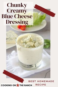 the recipe for chunk creamy blue cheese dressing