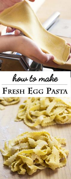 how to make fresh egg pasta