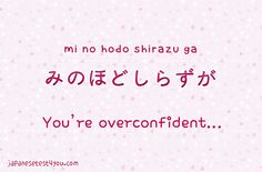 Learn Japanese phrases from anime and manga: http://japanesetest4you.com Japanese Slang, Japanese Pink