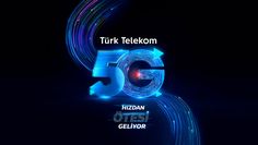 an advertisement for the 50th anniversary of turk telekom's 5g network