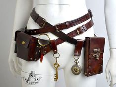 Origins Philza, Armor Anatomy, Steampunk Mode, Steampunk Belt, Steampunk Outfits, Steampunk Glasses, Steampunk Bag