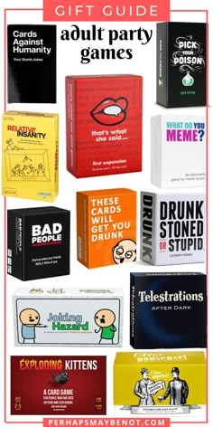 the gift guide for adult party games