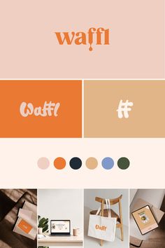 the color scheme for this website is orange, pink, and brown with different colors