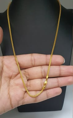 "22K Yellow Gold Men/Ladies Fancy Chain Necklace 18\" Inches Metal :22K Gold 916 Hallmarked Gold Weight - 10.6 Grams Chain Width -1.7 MM Packaging : Elegant Box Shipping Free in UK Shipping World Wide : See Policy Payment : PayPal, Credit Card, Bank Transfer Returns Policy : 14 Days Hassle Free Returns for 100% Refund To try this item Or View More from our collections Please Visit Our North West London Showroom" Box Chain Gold Men, 6 Grams Gold Chains, Gold Ladies Chain, Ladies Chains Gold, Men’s Gold Chain Designs, Fancy Chains Gold, 10 Grams Gold Chain Design, Ladies Chain Designs Gold, 8 Grams Gold Chain