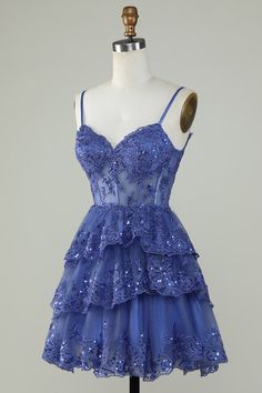 Homecoming Dresses Lilac, Stunning Short Dresses, Under The Sea Homecoming Theme Dress, Short Flowy Prom Dresses, Under The Stars Homecoming Dresses, Galaxy Hoco Dress, Home Coming Dresses Short Blue, Masquerade Dresses Short, Alice In Wonderland Homecoming Dress