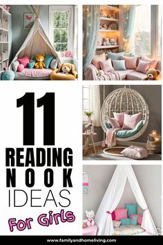 11 reading nook ideas for girls that are easy and fun to do with the kids