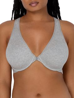 PRICES MAY VARY. Make getting ready easier with the Smart&Sexy Comfort Cotton Front & Back Close Racerback Bra. Duo-close design allows you customize the fit from the back and makes it easy for on and off with front closure. This racerback bra is made of soft, stretchy cotton and features lightly lined demi cups for extra comfort while highlighting your neckline. This sporty bra has pinch-free straps to ensure all-day support, while the ribbed elastic bottom band supports you throughout the day. Wide Strap Bra, Front Closure Bra, Demi Cup, Cotton Bras, Racerback Bra, Everyday Bra, Womens Bras, T Shirt Bra, Getting Ready