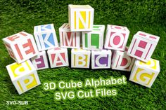 3D Cube Alphabet Cricut SVG Cut Files Graphic by SVG HUB · Creative Fabrica 3d Cube, 3d Svg, A To Z, Dog Paws, Cricut Svg, Premium Fonts, Free Svg, Svg Cuts