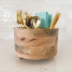 Party & Celebration I'm a Natural Utensil Caddy entertaining hosting wood serveware Utensil Caddy Ideas, Utensil Holder Party, Utensils Organization Ideas, Cooking Utensil Storage Wood, Silverware Caddy Target, Wooden Caddy With Handle, Cutlery Caddy, Silverware Caddy, Silverware Caddy Webstaurantstore