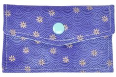 Grapeful Picnic Card Holder - Momako Designs Pastel Plaid, Japanese Print, Golden Flower, Handcrafted Accessories, Wallet Pouch, Japanese Prints, Gift Cards, Credit Cards, Handmade Natural