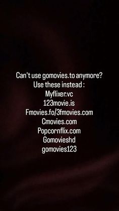 the text can't use movies to anymore? use these instead