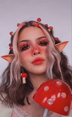 Makeup Creative, Indie Makeup, Alternative Makeup, Cool Makeup Looks, Makijaż Smokey Eye, Fairy Makeup, Elf Makeup, Edgy Makeup