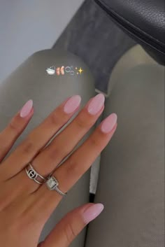 Milky Pink Nails, Paznokcie Hello Kitty, Milky Pink, Baby Pink Nails, Smink Inspiration, Summery Nails, Basic Nails