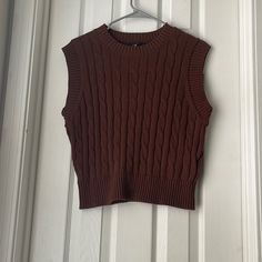 Cute Brown Vest From Forever 21. Color Is Brown. Size Is S. Tags Still Attached. Never Worn. Forever 21 Sleeveless Fall Tops, Forever 21 Sleeveless Top For Fall, Brown Vest, Forever 21 Jacket, Forever 21, Jackets & Coats, Jackets For Women, Concert, Tags