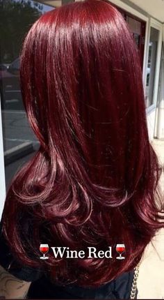 Crimson Hair Color, Dark Red Hair Ideas, Cherry Red Hair Dye, Grunge Hair Color, Vampire Red Hair, Red Hair Shades, Maroon Red Hair, Red Wine Hair