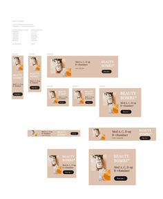 the website design for beauty products