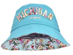 This bucket style hat is so floral and colorful! The bottom rim of hat features the floral pattern too. One size fits most. Casual Brimmed Sun Hat With Floral Print, Spring Floral Print Cap, Casual Floral Print Cap, Beach Hats With Floral Print In Cotton, Spring Floral Print Bucket Hat, Floral Print Bucket Hat For Spring, Casual Cotton Hats With Floral Print, Casual Floral Print Spring Hats, Casual Hat With Curved Brim And Floral Print