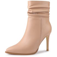 Shop Allegra K for slouchy pointed toe stiletto heel ankle boot you are looking for, get more women's stiletto heel for yourelf. Order now! Free Returns! Slouchy Ankle Boots, Slouch Ankle Boots, Tan High Heels, Dressy Boots, Heel Stretch, Chunky Heel Ankle Boots, Buckle Ankle Boots, Womens Stilettos, Shoes Boots Ankle