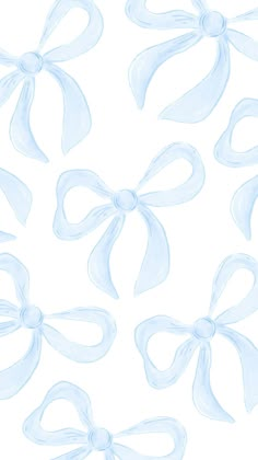 an image of blue bows on white background