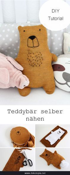 the instructions for making a teddy bear selber