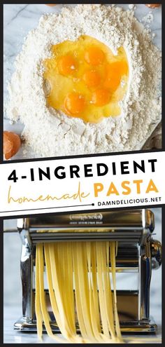 Love pasta recipes? Learn how to make pasta from scratch! It's incredibly easy to do with just 4 ingredients. Thanks to some helpful tips, you can be a pro at homemade pasta dough for lots of dinner ideas! Pizza Roll, Salad Pasta