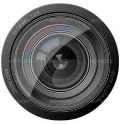 an image of a camera lens on a white background