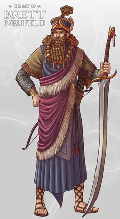 Babylonian Clothing, Persian Clothes, Giant Illustration, Ancient Persian Art, King Of Persia, Historical Illustration