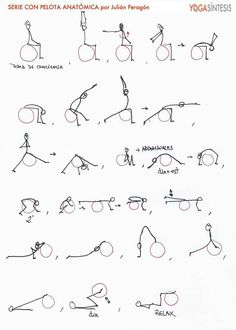 the instructions for how to do an acrobatic yoga pose, in spanish