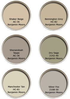 the different shades of paint that are used for walls and floors in this home decorating project