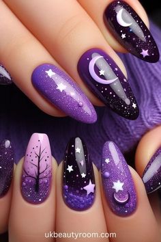 Plum Nails, Moon Nails, Soft Lavender, Nail Art Ideas, Nail Designs Spring