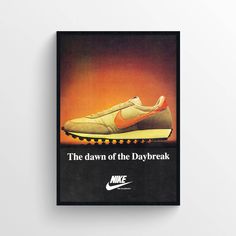 an advertisement for the nike daybreak shoe