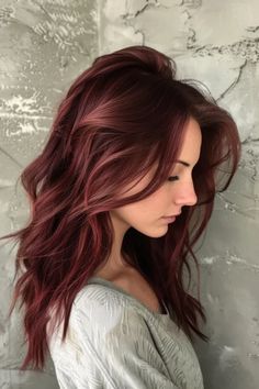 Burgundy Auburn Hair Color, Red Hair Cool Undertones, Red Hair For Natural Brunettes, Light Red Brunette Hair, Brick Red Hair Color, Scarlet Hair Color, Red Undertone Hair, Red Tinted Brown Hair, Red Hair Colour Ideas